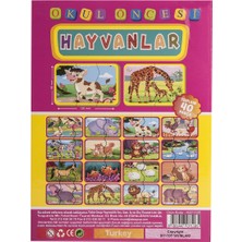 Apiko Shop Flahs Cards Hayvanlar( 2 ve 3 Parçalı Hayvan Tamamlama Kartları)