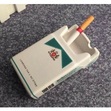 New and Single Dekoratif Sigara Paketi Şeklinde Küllük Sigara Paketi Şeklinde Seramik Kül Tablası