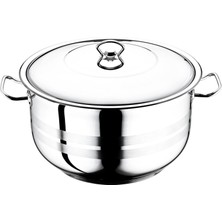 Evimsaray Asude Çelik Derin Tencere 34 x 15 cm 14 lt