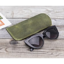 PLM Deri Gözlük Kılıfı G16 Yeşil