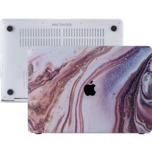 McStorey MacBook Air Kılıf HardCase A1369 A1466 2017 Öncesi ile Uyumlu Koruyucu Kılıf Mermer Glitter