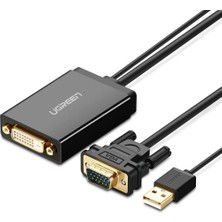 Ugreen VGA USB To Dvı-D 24+1 Dişi Görüntü Aktarma Kablosu