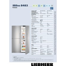 Liebherr SBSes 8483 Premium BioFresh NoFrost Çift Kapılı Buzdolabı