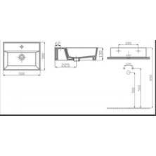 Alvit Archıtect 38 x 50 cm Tezgah Üstü Lavabo Parlak Siyah