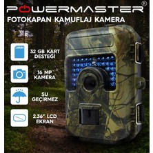 Powermaster HH-662V2 Fotokapan Pır Sensörlü Kamuflaj Kamera 1080P