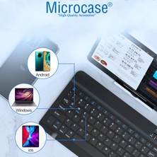 Microcase Tablet ve Telefonlar Için Bluetooth Klavye Şarjlı Kablosuz - AL2671 Pembe