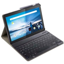 Microcase Lenovo Tab M10 10.1 Tablet TB-X605F TB-X505F Bluetooth Klavyeli Standlı Kılıf - Bkk1