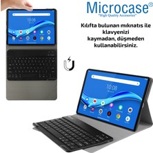 Microcase Lenovo Tab M10 Fhd Plus  10.3'' TB-X606 X606F Bluetooth Klavyeli Standlı Kılıf - Bkk1