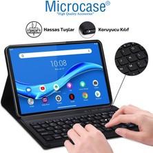 Microcase Lenovo Tab M10 Fhd Plus  10.3'' TB-X606 X606F Bluetooth Klavyeli Standlı Kılıf - Bkk1