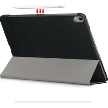 Microcase iPad Air 4.nesil 10.9 Inch 2020 Tablet Delüx Leather Serisi Standlı Kılıf - Siyah