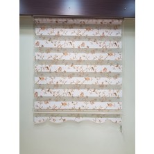 Elis Perde Çiçek Baskılı Salon Zebra Stor Perde EP4445202
