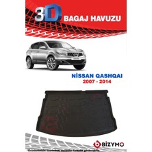 Bizymo Nissan Qashqai 2007-2014 3D Bagaj Havuzu