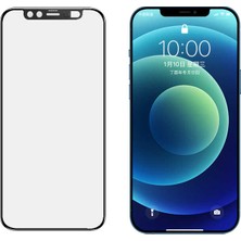 Case 4U Apple iPhone 12 Secret Temperli Cam Ekran Koruyucu Siyah