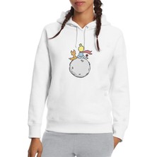 Qivi Pin By Aliona On Drawings Prince Baskılı Beyaz Kadın Örme Kapşonlu Sweatshirt Uzun Kol