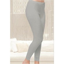 Tutku 2 Adet Gri Renk Uzun Tayt