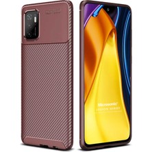 Microsonic Xiaomi Poco M3 Pro Kılıf Legion Series Kahverengi