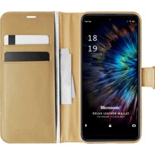 Microsonic Reeder P13 Blue 2021 Kılıf Delux Leather Wallet Gold