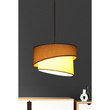 Eslight Ruzgar Modern Tekli Sarkıt Avize E56 Hasır Kahve