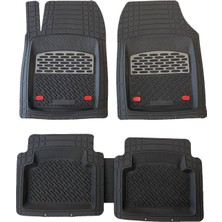 Team Car Krom Destekli 3D Universal Paspas Gri Kromlu