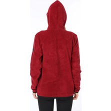 Ghassy Co. Ghassy Co Kadın Kapşonlu Fermuarlı Polar Sweatshirt