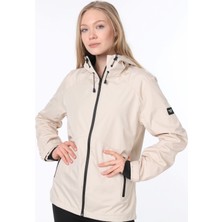 Ghassy Co. Kadın Yağmurluk Rüzgarlık Omuz Detaylı Mevsimlik Spor Ceket