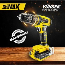 Stilmax STM1069  24 V Çift Akülü Şarjlı Vidalama Darbeli Matkap Çantalı Set