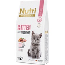 Nutri Feline Kitten Somon Etli 2kg Nutri Feline Yavru Kedi Maması Kürek Hed