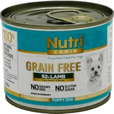 Nutri Canin Kuzu Etli %92 Tahılsız 200GR Puppy Nutri Yaş Köpek Maması 4