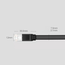 Ugreen Cat6 Flat Pure Copper Metal Konnektör UTP Ethernet Kablosu 2 Metre