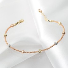 Bilezikci Dorika Toplu Rose Altın Bileklik