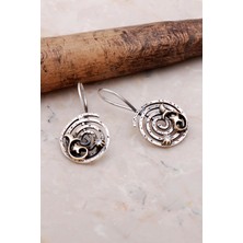 Sümer Telkari Sarma Elişi Tasarım Gümüş Küpe