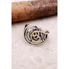 Sümer Telkari Sarma Elişi Tasarım Gümüş Yüzük