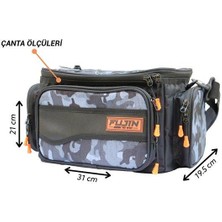 Fujin Black Camo Helper Bag - Balıkçı Çantası