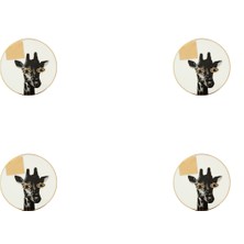 Porland Wild Life Giraffe Bardak Altlığı 10CM 4'lü 04ALM006620