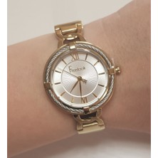 Freelook Krem Deri Kayışlı Kadın Kol Saati