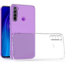 Fibaks Xiaomi Redmi Note 8 Kılıf 3D kamera Korumalı Şeffaf Yumuşak Süper Silikon Kapak