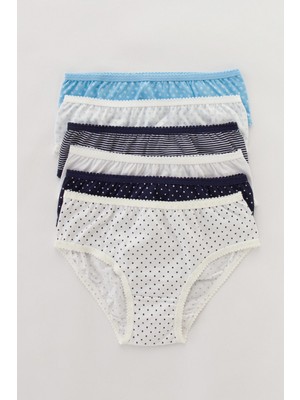Penti Çok Renkli Kız Çocuk Blue Type 6lı Slip Külot