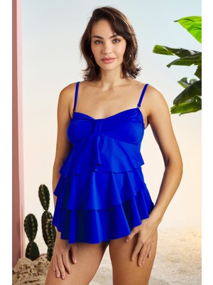 Pierre Cardin Straplez Volanlı  Hamile Tankini 211508