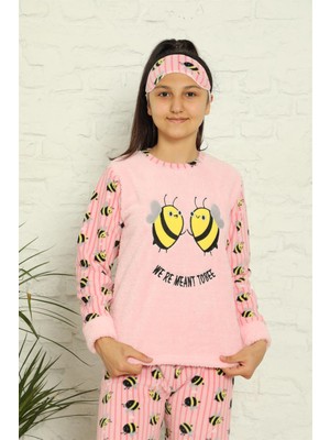 Akbeniz Welsoft Polar Kız Çocuk Pijama Takımı 4581