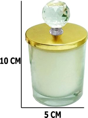 Eminönü Toptancı Cam Bardak Mum Kubbeli Sultan Mumu Akrilik Kristal Tepe - 6 Adet Gold