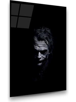 Glass Art Joker Dikey Cam Tablo