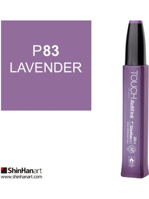 Touch Twin Marker Yedek Mürekkep 20 ml P83 Lavanta