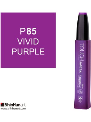 Touch Twin Marker Yedek Mürekkep 20 ml P85 Vivid Mor