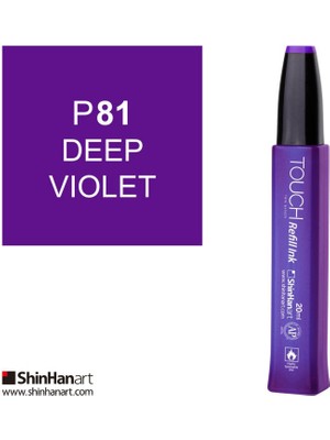 Touch Twin Marker Dolum Mürekkep 20 ml P81 Koyu Menekşe