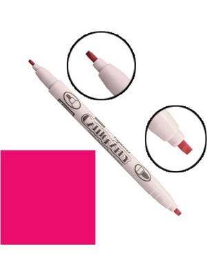 Marvy Kaligrafi Pigmenti Çift Uçlu Kalem 2.03.5 mm 65 Kiraz