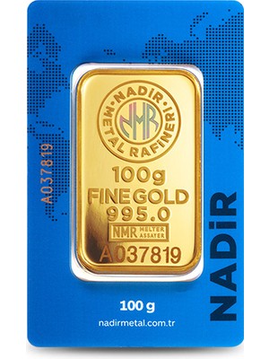 Nadir Gold 24 Ayar Külçe Gram Altın 100 Gr.