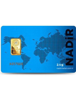 Nadir Gold 24 Ayar Külçe Gram Altın 2,5 Gr.