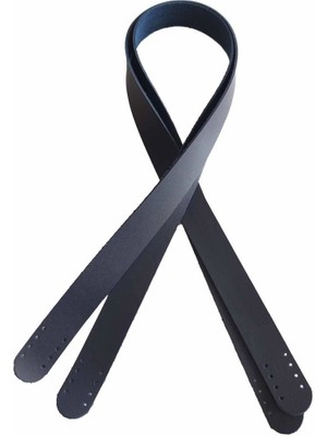 Angel Çanta Aksesuar 80X2.4 Cm, Tek Kat Suni Deri Lacivert Renk Çift Sap