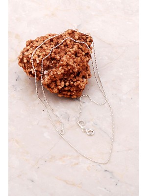 Sümer Telkari Gümüş 50 cm Toplu Zincir Kolye