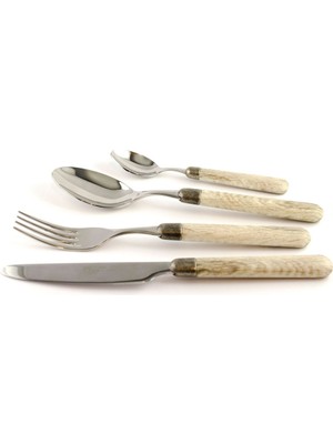 Rivadossi Cortina Krem 36 Parça Çatal Bıçak Seti